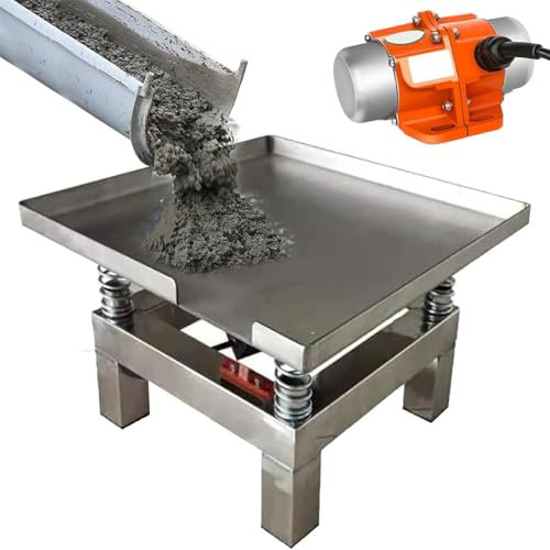 SRFTT Table vibrante pour béton, Test de Vibration électrique, compacteur, Plaque vibrante, Table vibrante pour moules, 3 000 TR/Min, 50 x 50 cm
