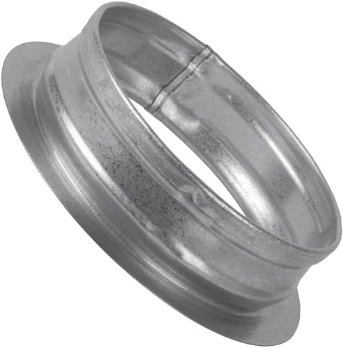 Vent Systems Bride de raccordement ronde de 80 mm de diamètre - Raccord de tuyau d'air en acier galvanisé pour refroidissement, chauffage et ventilation - Convient pour tuyau d'échappement, tuyau