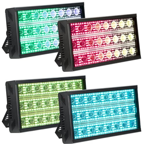 BETOPPER LF2405 - Luz Escénica Matrix Beam Strobe 300W, Efectos de Luz Intensa con Lavado y Destello, Iluminación Super Brillante para Fiestas, Clubes, Discotecas y Eventos Navideños (4)