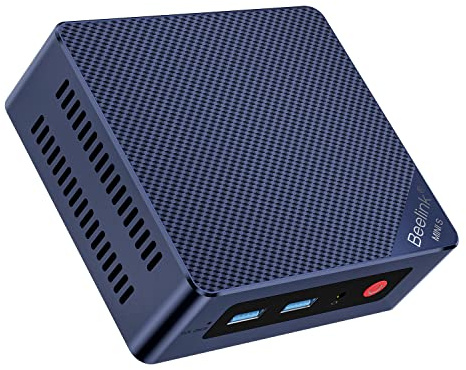 Beelink Mini PC N100 (hasta 3,4 GHz), 12th Alder Lake, Mini Ordenador 12GB LPDDR5 SSD M.2 SATA 512 GB, miniordenador con 4K, Doble Salida HDMI, RJ45 de 2,5 G, Wi-Fi 6 Bluetooth 5.2