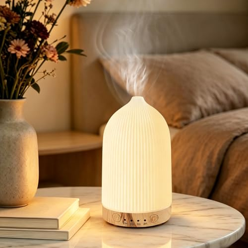 OSDUE 200ml Diffuseur D'huiles Essentielles avec Minuterie Arrêt Auto
