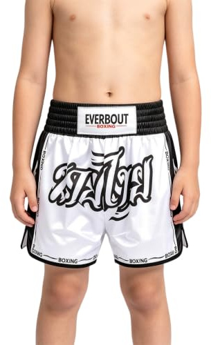winying barn boxningsbyxor stridsbyxa golv muay thai shorts boxning | Elastisk linning, lös passform, snabbtorkande tyg, sportig, fotboll, fitness, träning, muay thai, kampsport, boxer, gym