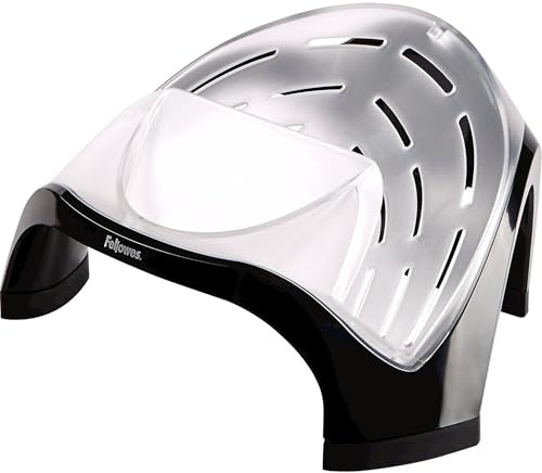 Fellowes Smart Suites Laptop Stand for Desk 3 Height Adjustable Portable Laptop Riser with USB Hubs for the Home and Office - Max Monitor Size 17, Max Weight 6KG - Black