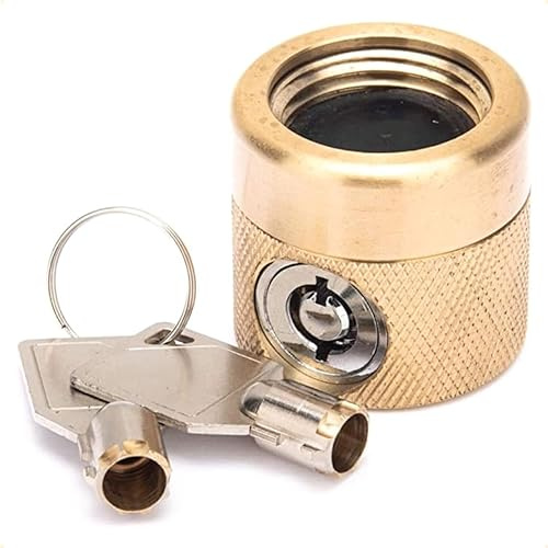 Flow Security Systems The FaucetLock | Heavy Duty Brass Construction | Prevents Water Theft & Secures Outdoor Bibbs | Promotes Water Conservation | Keyed Randomly | FSS 50 | 1 Pack