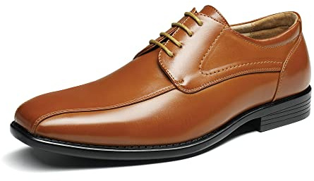 Bruno Marc Men's Lace Up Shoes,Brown,10
