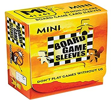 Arcane Tinmen ApS ART10425 Board Sleeves 41x63mm Kartenspiel-Hülle/Mini/Blendfrei Card Game, Clear Non Glare, 41 x 63 mm