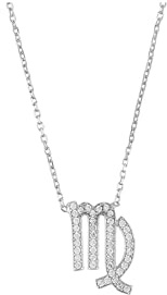 Latelita Colgante DE Signo Zodiacal Collar DE Plata Virgo