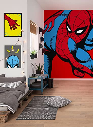 Digitaldruck Vlies Fototapete - Marvel PowerUp Spider-Man Watchout - Größe 200 x 250 cm