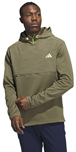 adidas Men's Textured Anorak, Olive Strata, Medium