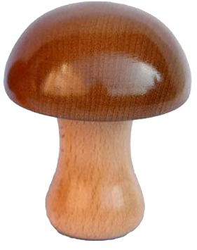 YWNYT Boîte à musique en bois, boîte à musique en forme de champignon, boîte à musique rotative avec mécanisme d'horloge, décoration d'intérieur, cadeau d'anniversaire