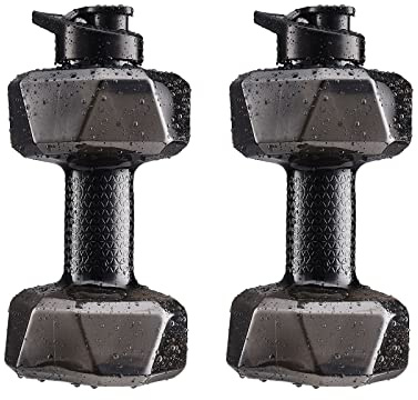 Schwimmhanteln, mit Wasser Befüllbare Hanteln, Wassergewichte für Poolübungen, Aqua-Fitness-Langhanteln, Wassersportausrüstung für zu Hause (Schwarz)