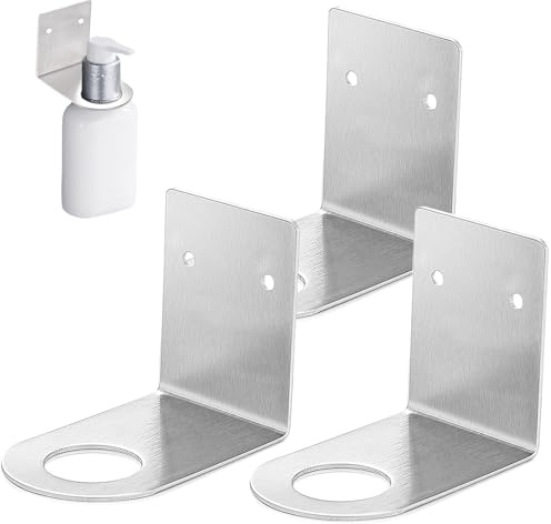 FORYNXHWIN 3 soportes para dispensador de jabón,27mm, para champú,soporte para champú de pared,soporte para dispensador de jabón,soporte para dispensador de jabón,soporte para botellas de pared