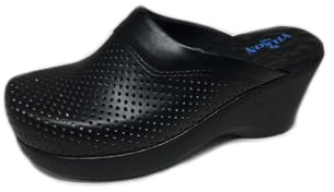 Terlik Sabo Suela de Cuña ST066 Zuecos de Cuero Pantuflas Zapatos Sabot, Mujer