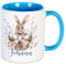Unikatolo Ostertasse mit Name personalisiert, lustig witziges Ostergeschenk als Kleinigkeit für Kinder & Erwachsene Frühlingstasse mit Blumen kleine Geschenkidee (Ostern - 4)