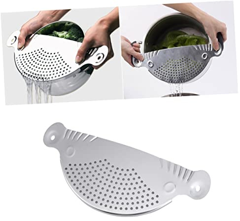 Cabilock Égouttoir à Pâtes Acier Inoxydable Avec Poignées Grandes Pour Casserole Passoire Légère Et Robuste Pour Égouttage Facile Des Nouilles Et Pâtes Ustensile De Cuisine Pratique Et Susp