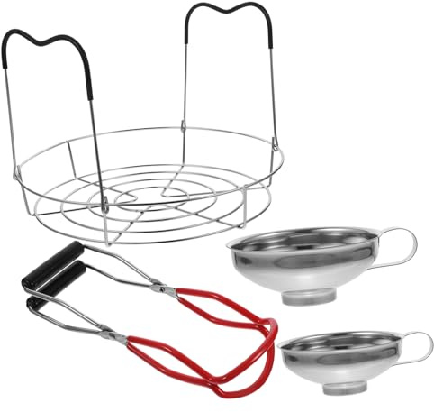 Hemobllo Pinces à Bocaux avec Entonnoir Lève-bocaux pour Mise Conserve Ensemble Complet pour Extraction De Bocaux