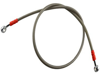 AHL 110cm Colorido Motocicleta hidráulico de freno o embrague reforzado tubo de aceite Manguera Línea para moto ATV Dirt Pit Bike etc (Gris)