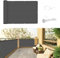 SUNNY GUARD Balcony Privacy Screen 90x600cm Fence Screen for Balcony and Patio Balcony Cover,UV protection windproof and waterproof,with Cable Ties,Anthracite