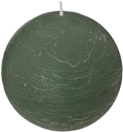 Comptoir de la Bougie - Bougie Boule Rustic 10cm Vert Eucalyptus