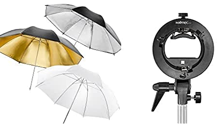 Walimex Reflex-/Durchlichtschirm-Set (84 cm, 3-teilig)