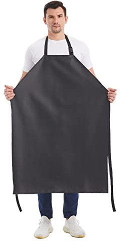 Nanxson Unisex PU wasserdicht verstellbar Schürzen Arbeitsschürze Fleischerschürze Metzgerschürze für Metzgerei, Reinigung, Industrie CF3056