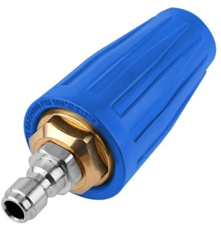 Drehbare Turbo Düse Universal Für Wasser Hochdruckreiniger, Düse Für Hochdruckreiniger, 4000 Psi Hochdruckreiniger Düse Kaliber 1.311 mm, Verwenden Sie Einen 1/4 Schnellanschluss Turbowasher (Blau)