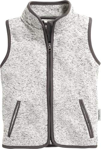 Playshoes Chaleco de forro polar de punto, Gris Punto, 140