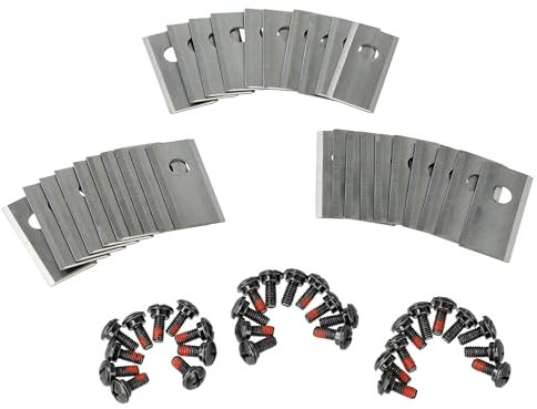 vhbw 30x Ersatz-Messer kompatibel mit Worx Landroid M800i, M800, M700, M 800, M 500 B Rasenmäher - Ersatzklinge Silber, Edelstahl