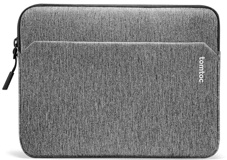 tomtoc Slim Tasche Hülle für 14 Zoll Acer, ASUS, Dell, HP, Lenovo Laptop Notebook Chromebook Ultrabook Computer, Wasserabweisend Rundumschutz Laptoptasche Laptophülle Sleeve, Grau