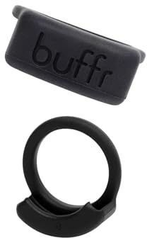 Buffr SMART Ring Protector – Silicone Ring Guards (Black, Size 11)