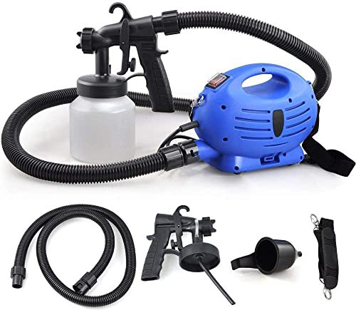 (HomeVibe) Electric Paint Sprayer | Spray Gun Indoor & Outdoor Wall Garden Fence 650W 800ml (Pro-Paint Electric Paint Sprayer - Use Indoors and Outdoors) Blue