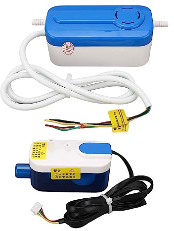 Bomba de Condensado Mini Split HAVC, QS24B AC110-240V 50/60Hz Aire Acondicionado Automático Eliminación de Drenaje de Condensación Bomba Silenciosa para Deshumidificador de Horno