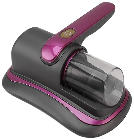 Fockety Bed Vacuum Cleaner, UV Handheld Mattress Vacuum Cleaner with Powerful Suction and UV Light, Cordless Rechargeable Deep Mattress Cleaner for Fur, Hair, Dander, Dust, Frabic