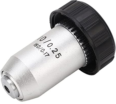 Objectif 10X, 10X objectif achromatique standard d'interface RMS microscope biologique avec microscopes trinoculaires élevés et composites