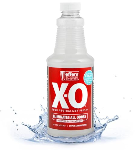 Jeffers X-O Pet Odor Neutralizer Plus & Cleaner Concentrate, 16 Ounce