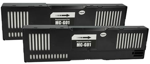 vhbw 2X Resttintenbehälter kompatibel mit Canon MAXIFY GX7091, GX7092, GX7080, GX7090 Tintenstrahldrucker - Wartungsbox