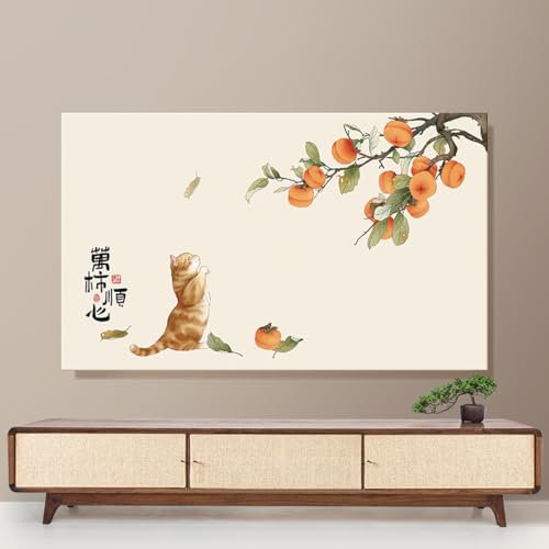 Haushalt LCD Tv Staub-Proof Protector Dekorative Staub Abdeckung Computer Universal Tragbare Langlebig(Size:80-85IN,Color:B)