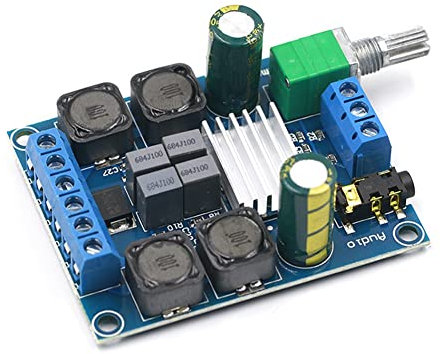 JANZU XY-502 Amplificateur de Puissance NuméRique 2 Canaux StéRéO Haute Puissance 2X50W TPA3116D2 Subwoofer Module de Carte Amplificateur Audio