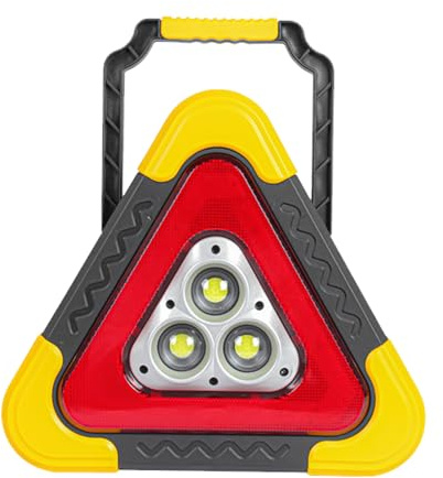 LED -varningstriangel - Multifunktionella Vägtrianglar, Säkerhetstriangel Med 4 Lägen | Reflekterande Varningstriangel Med LED -lampan, Solenergidriven Triangel För Fordonsolyckor, Trafiksäkerhetsskyl
