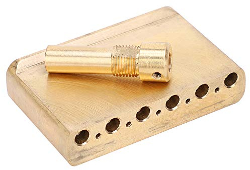 Vibrivio mässing tremolo block 6 m med skakbas för Fender/SQ/CV gitarr brotillbehör, gitarr tremolo-block, musikinstrument tillbehör