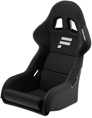 Fanatec ClubSport GT Sim Racing Cockpit Seat – Rigid and Durable, Fiber-Reinforced Shell, Padded Foam, Breathable Fabric, Lumbar Support – Black
