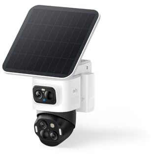 eufy Security eufyCam S4, Solar Security Camera Wireless Outdoor, Triple-Lens Bullet-PTZ Cam, 4K UHD, 360° Pan and Tilt, Auto Track, 8× Hybrid Zoom, Colour Night Vision, Compatible with HomeBase S380