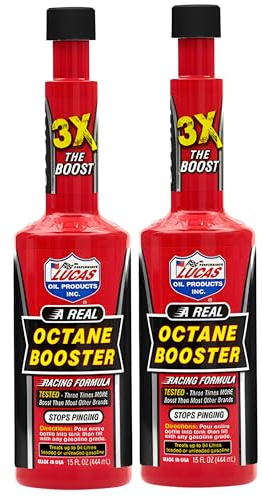 2x Lucas Octane Booster 444ml | Increases Fuel Octane | Improves Engine Performance & Efficiency