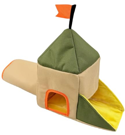 Navna Túnel interactivo para mascotas pequeñas, diseño colorido, casa de refugio para jugar con animales pequeños, comodidad y exploración, túnel de exploración de mascotas