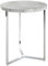 HAKU Möbel Beistelltisch betonoptik, Chrom, MDF, Metall - Maße: H 54 cm x Ø 45 cm, Style: Modern