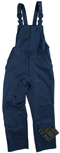 Men's Work Wear Safety Work Poly/Cotton Bib 'n' Brace Painters Decorators Engineers Coveralls Overalls Dungarees (Waist To Fit 44, Navy Blue)