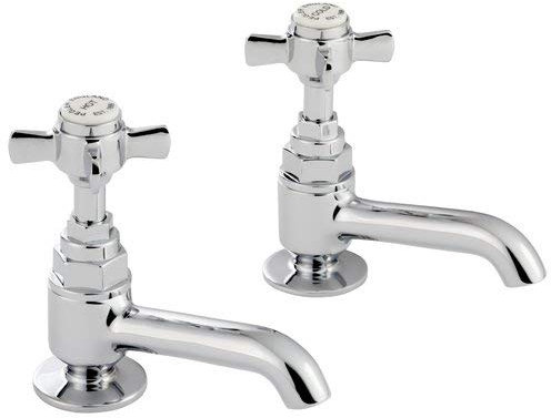 Bathroom Accessories Deck Mountain Fixed Spout Pillar Tap with Handle