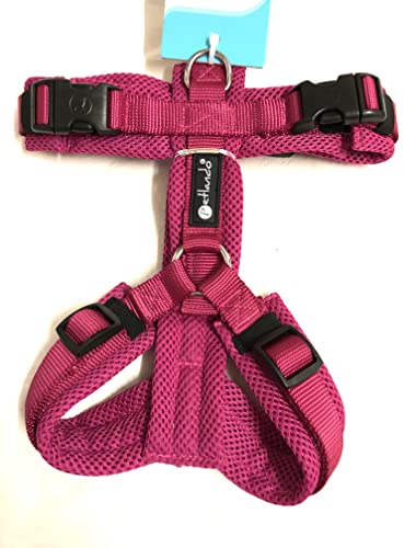 Petlando Brustgeschirr Mesh Y-Comfort Fuchsia L (Halsumfang 46-80 cm, Brustumfang 56-82 cm)