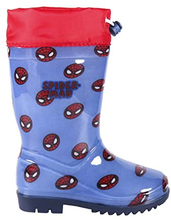 CERDÁ LIFE'S LITTLE MOMENTS - Botas de Agua Niño de Spiderman con Stopper Regulador para Mayor Ajuste y Minimizar la Entrada de Agua - Licencia Oficial Marvel