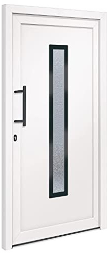 vidaXL Porta Ingresso Bianca 108x208 cm in PVC